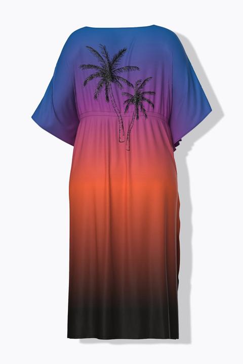 Actual product image Ulla Popken Palm Tree Gradient TIe Front Caftan (50, 52, 54, 56)