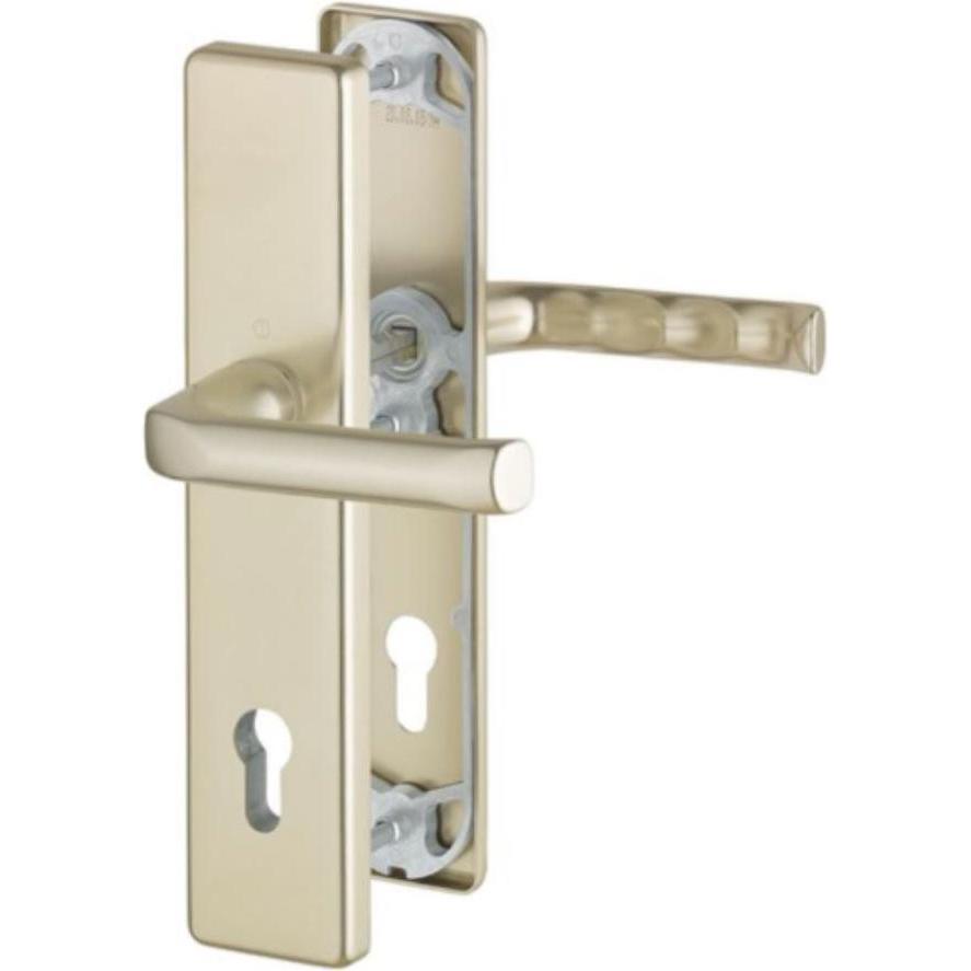 Hoppe, Türgriff + Fenstergriff, Schutzgarnitur London 113/2221A/2440 Aluminium F4 72 mm 37-42 mm (Türgriff)