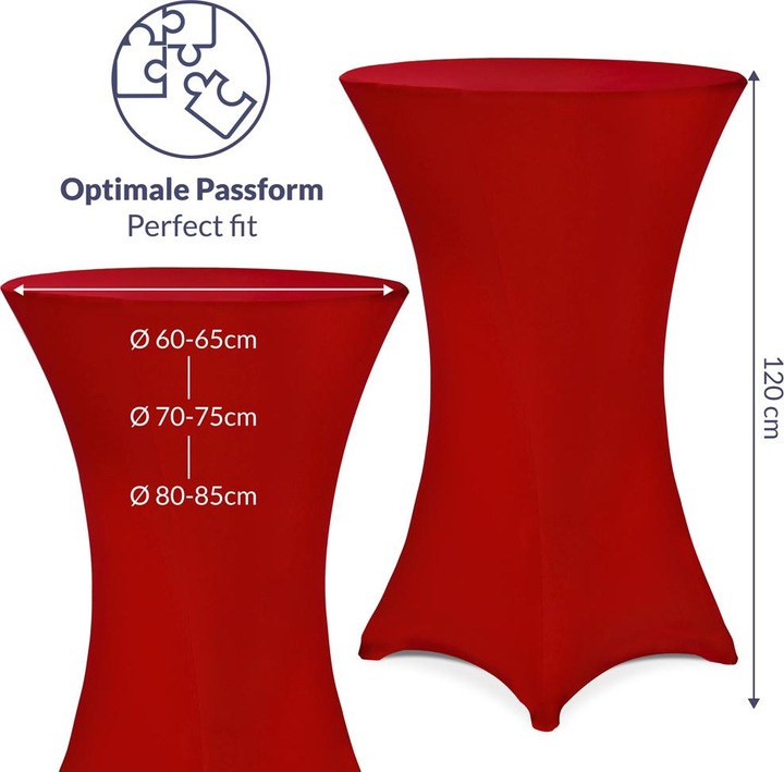 Produktbild Detex 5x Stehischhussen (Ø 70 cm)