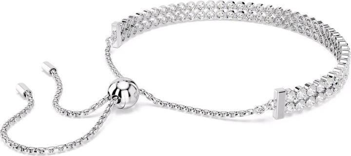 Immagine prodotto Swarovski Matrix Tennis Armband Rundschliff Weiss (24 cm, Metallo Swarovski)