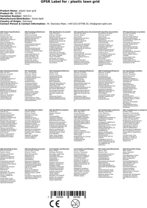 Produktbild Green Split Rasengitter (1x)