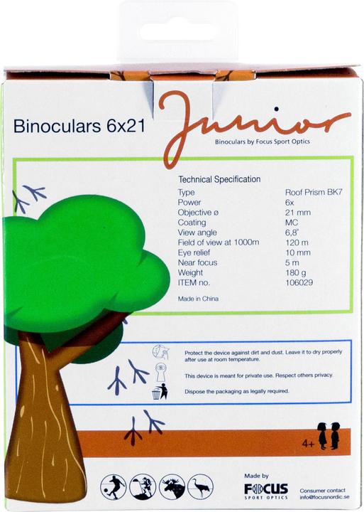 Actual product image Focus Nordic Focus for children Junior 6x21 green (6 x, 21 mm)
