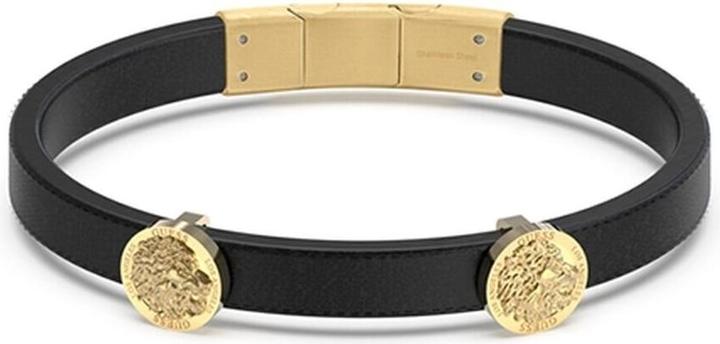 Produktbild Guess MenÂ's leather bracelet Lion King JUMB03013JWYGT/U - Length: 21 cm (21 cm, Stahl)