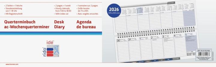 Immagine prodotto Ridoide rido idé Tisch-Querkalender AC-Terminer 2026 307 x 105 mm (307 x 105 mm)