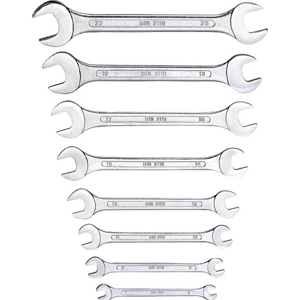 kwb, Schraubenschlüssel, 470390 Doppel-Maulschlüssel-Satz (15 mm, 17 mm, 18 mm, 6 mm, 9 mm, 11 mm, 12 mm, 8 mm, 13 mm, 2...