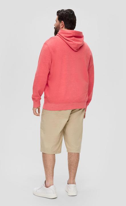 Produktbild s.Oliver Sweatshirt Jacke Sweatshirtjacke mit Garment Dye und Kapuze (4XL)