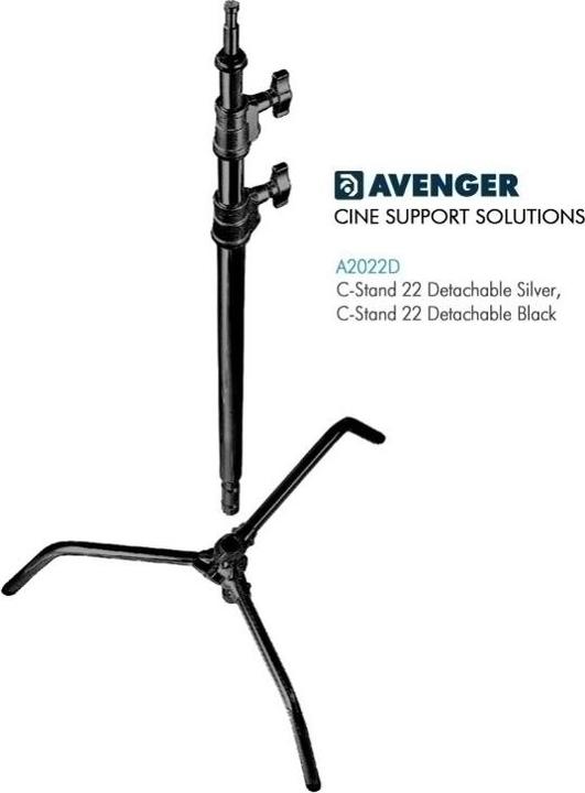 Produktbild Avenger Double Riser Stativsäule, 30", stahl, schwarz (206 cm)