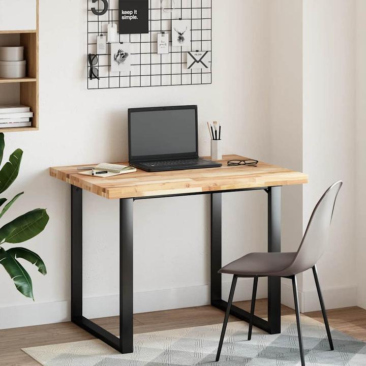 Actual product image VidaXL Desk top Untreated acacia (100 x 80 x 4 cm)