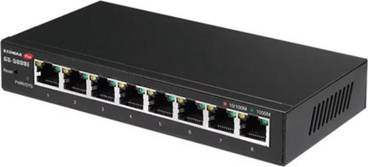 Produktbild edimax 8-Port Gigabit Web Smart Switch GS-5008E Web managed, Wall-mountable, Power supply type External, Et (8 Ports)