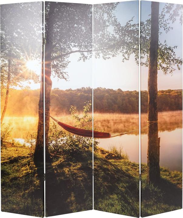 Actual product image Mendler Photo Paravent with Sound Insulation HWC-L55, Privacy Screen, 180x162cm Waldsee
