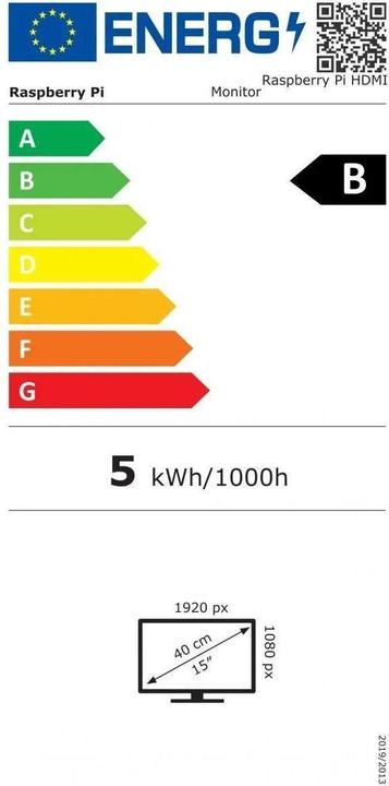 Energie-Label Raspberry Pi SC0940