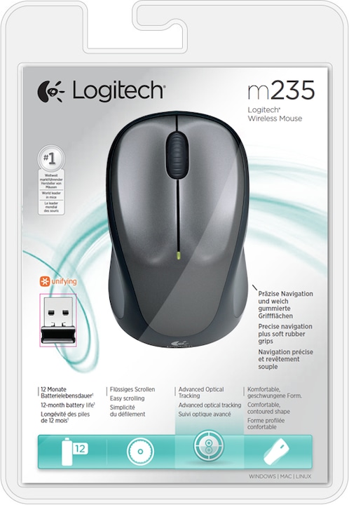 Image du produit Logitech Souris M235, sans fil (Sans fil)