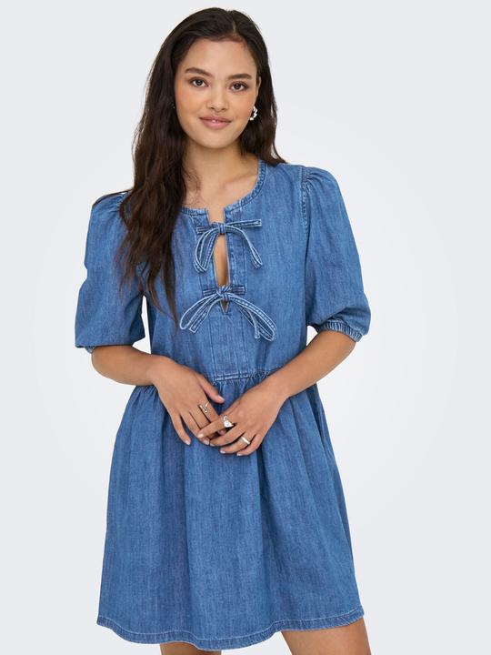 Actual product image Only Onlclara Puff Bow Dress Dnm Akm (S)