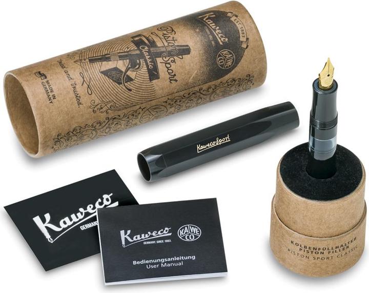 Immagine prodotto Kaweco Stilografica Piston Sport Classic Nero M (Nero, 1x)