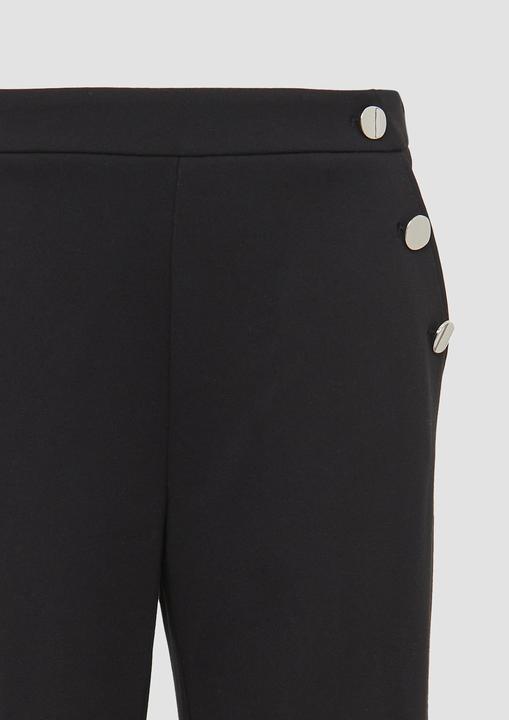 Produktbild S.Oliver Hose Wide-Leg-Hose mit Elastikbund und dekorativen Knöpfen (38)