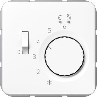 Produktbild JUNG Raumthermostat CD 230V 10A Schliesser FTRCD231WW