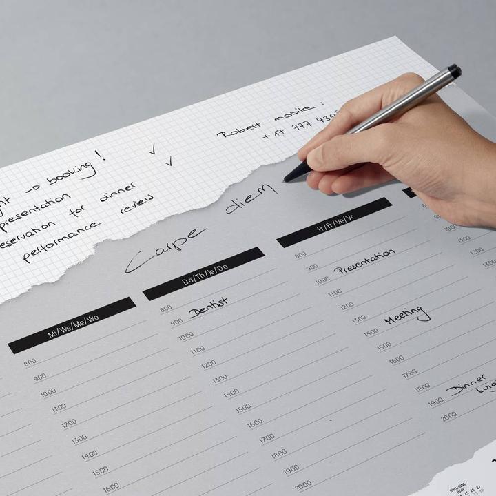Produktbild Sigel Papier-Schreibunterlage, Weekly Planner, mit 3-Jahres-Kalendarium, Tages- und Wochenplan, DE/EN/FR/N