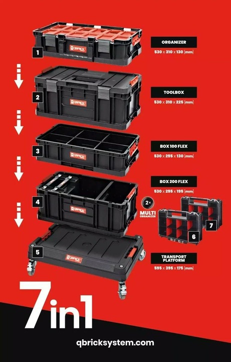 Produktbild Qbrick Mobile Werkstatt (7 Teile)