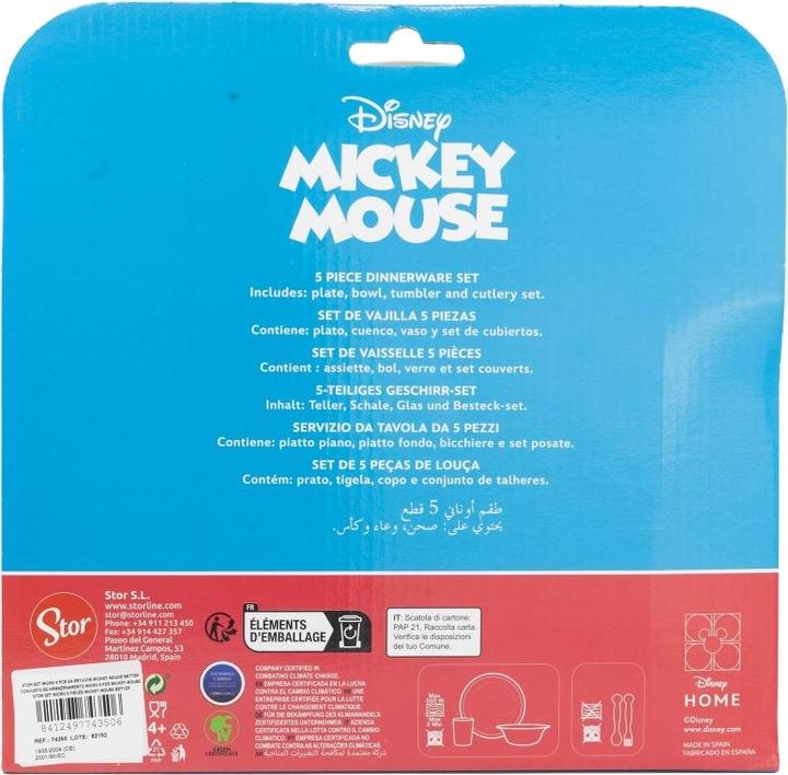 Immagine prodotto Stor Topolino - Set di stoviglie 5 pezzi