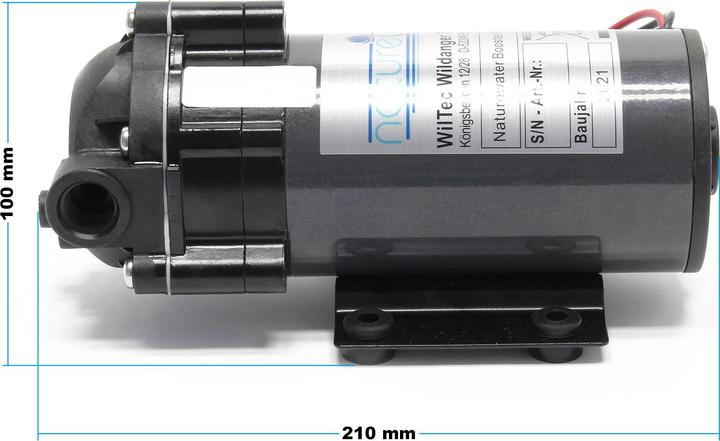 Actual product image Naturewater Booster Pump with 600 GPD (2300 l/day) 108W for Reverse Osmosis Systems (Booster pump)