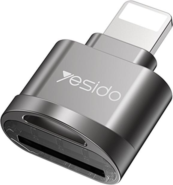 Produktbild Yesido - Card Reader (GS18) - OTG Adapter, Lightning to TF Card - Grey (Lightning)
