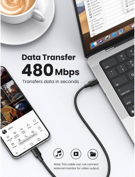 Actual product image Ugreen Cable (0.50 m, USB 2.0)