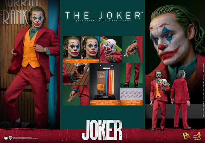 Actual product image Hot Toys Joker Movie Masterpiece Action Figure 1/6 The Joker 30 cm