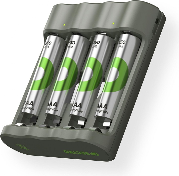 Actual product image GP Batteries Battery Recharger (1 pcs., AAA, AA, 850 mAh, Battery + charger)
