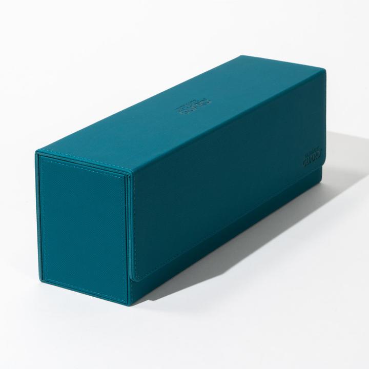 Actual product image Ultimate Guard Card Box XenoSkin Arkhive Monocolor 400+ Petrol Blue