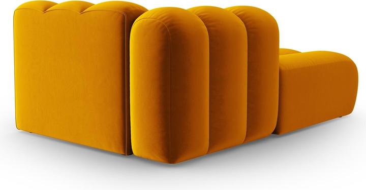 Image du produit Micadoni Velours Méridienne Gauche, "Lupine", 2 Places, 117x177x70Fabriqué en Europe (Recamière)