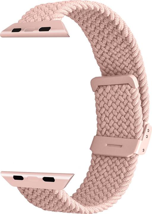 Actual product image Puro Loop Band - Pleciony pasek do Apple Watch 38/40/41 mm (różowy) (41 mm, 38 mm, 40 mm, Nylon)
