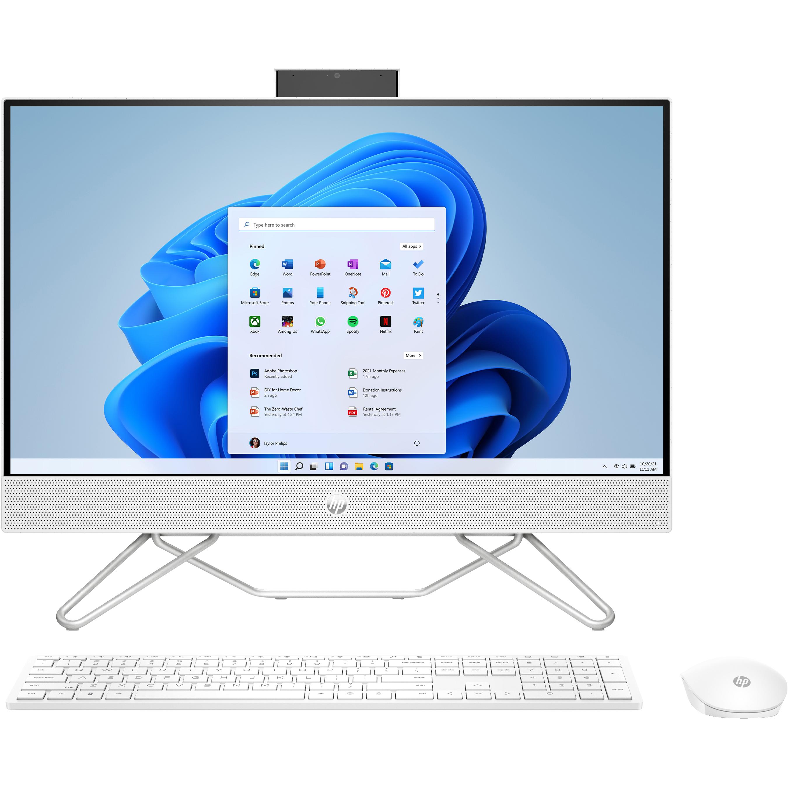 HP 24-cb1102ng (Intel Core i5-1235U, 16 GB, 512 GB, Intel Iris Graphics), PC, Weiss