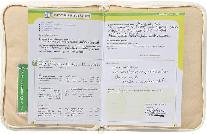 Image du produit Vertbaudet Schutzhülle für das Vorsorgeheft, Musselin