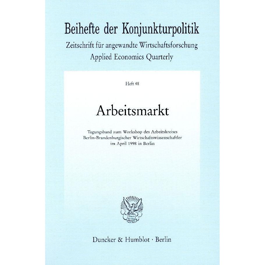 Arbeitsmarkt, Fachbücher