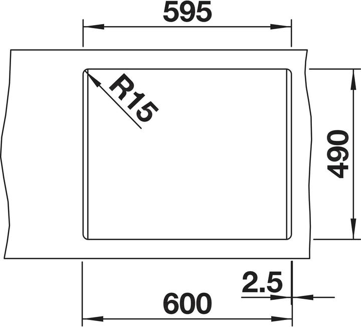 Immagine prodotto Blanco Pleon 6 (Lavello montato, 61.50 cm, 51 cm)
