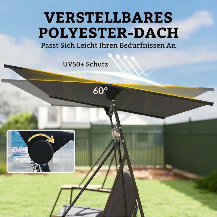 Image du produit Outsunny Gartenschaukel Metall, Polyester Grau