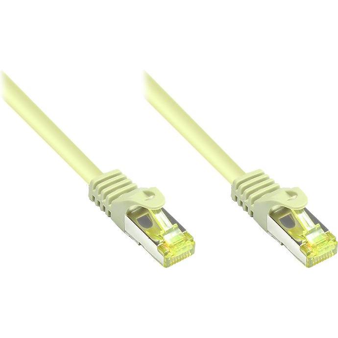 Good Connections RJ45 Patchkabel mitCat.7 Rohkabel und Rastnasenschutz (RNS), S/FTP, PiMF, halogenfrei, 600MHz, OFC (S/F...