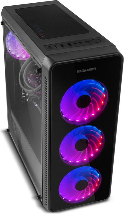 Produktbild Nox ATX TOWER HUMMER TGM RAINBOW RGB - Tower (ATX, mATX, Mini-ITX)