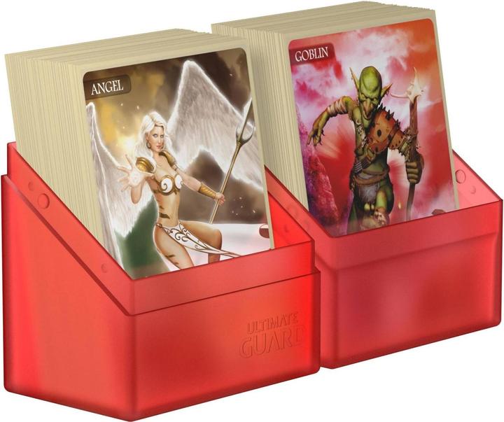 Actual product image Ultimate Guard Card Box Boulder Deck Case Standard Size 60+ Ruby