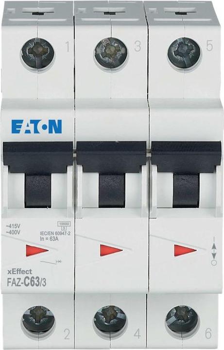 Immagine prodotto Eaton Interruttore automatico, curva C, 63A, 3 poli