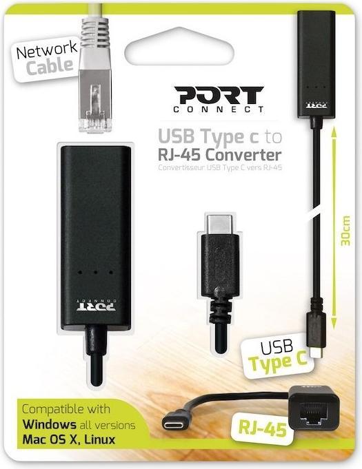 Actual product image Port Designs 900126 Network cable (USB-C, RJ45 (1x))