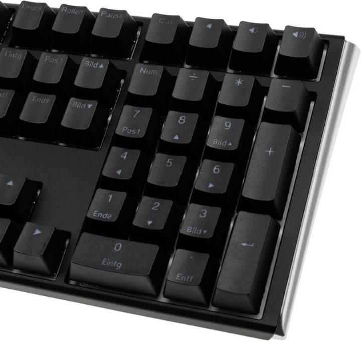Produktbild Ducky One 3 Classic Black/White Gaming Tastatur, RGB LED - MX-Red (DE, Kabelgebunden)