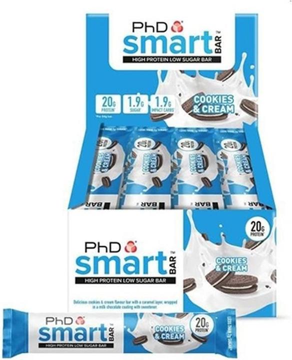 Produktbild PhD Nutrition Smart Bar (768 g, 12 Stk.)