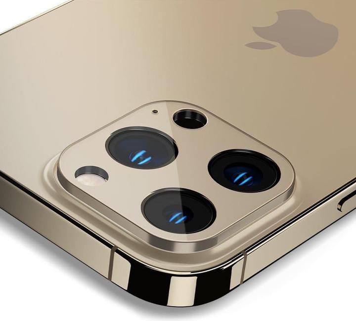 Actual product image Spigen Camera Cover Optik.Tr Camera Protector 2-Pack Iphone 13 Pro / 13 Pro Max Gold (Apple iPhone 13 Pro, Apple iPhone 13 Pro Max)