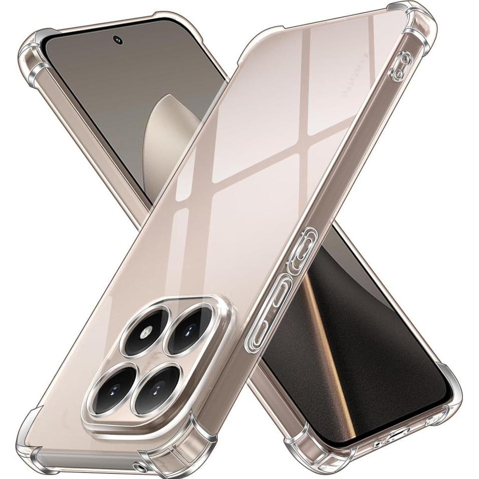 Screenguard Crystal Soft Airbag Bumper Hülle (Xiaomi 15T), Cover smartphone, Trasparente