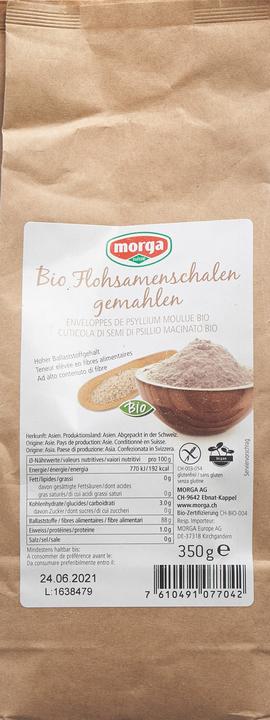 Image du produit Morga Housses de psyllium moulues (350 g)