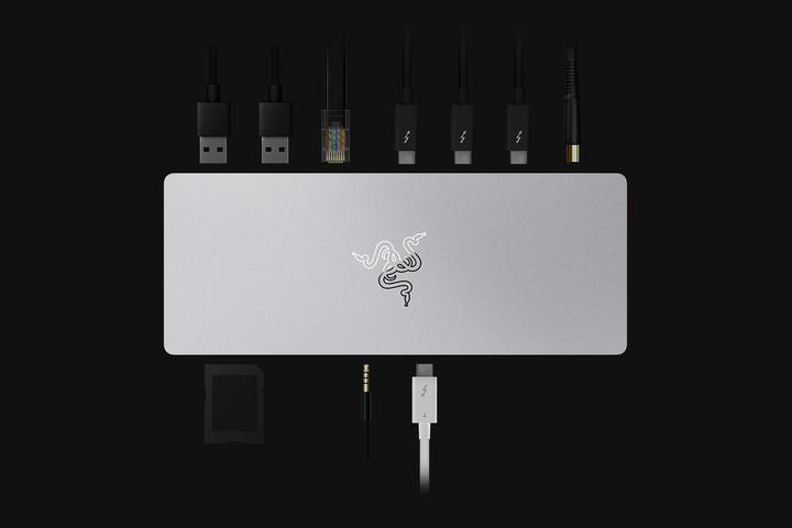 Produktbild Razer Thunderbolt 4 Dock Mercury Edition (Thunderbolt, 9 Ports)