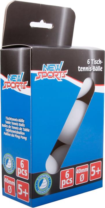 Image du produit New Sports Balles de ping-pong 6 pièces (6 pcs)