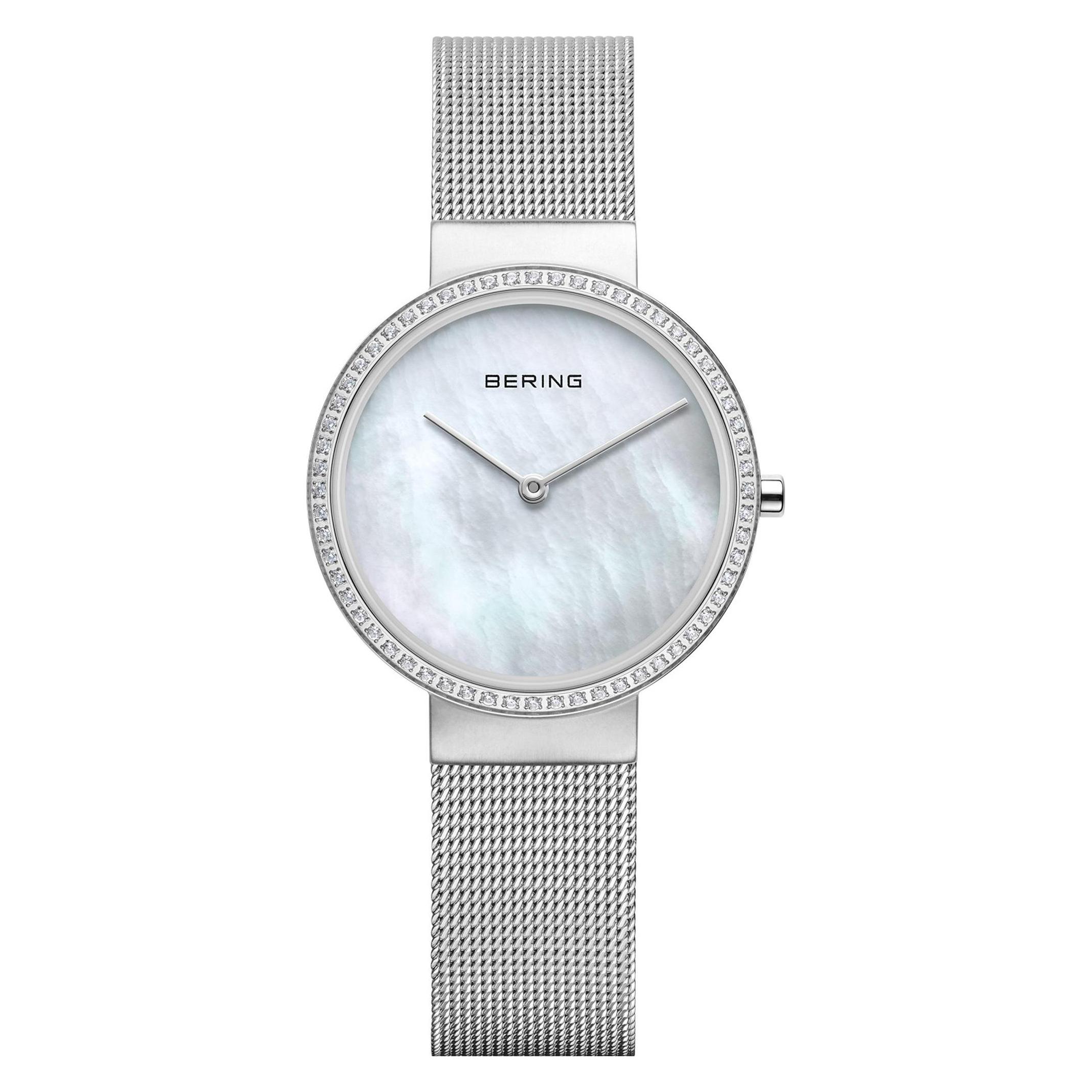 Bering, Horloge, Klassiek Polshorloge, Zilver, (Analoog Horloge, 31 mm)