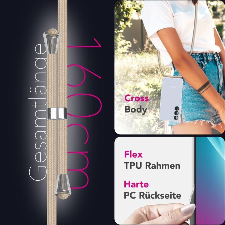 Produktbild Nalia Hangit - Klare Hülle mit Band zum Umhängen - Crossbody Lanyard Hardcover